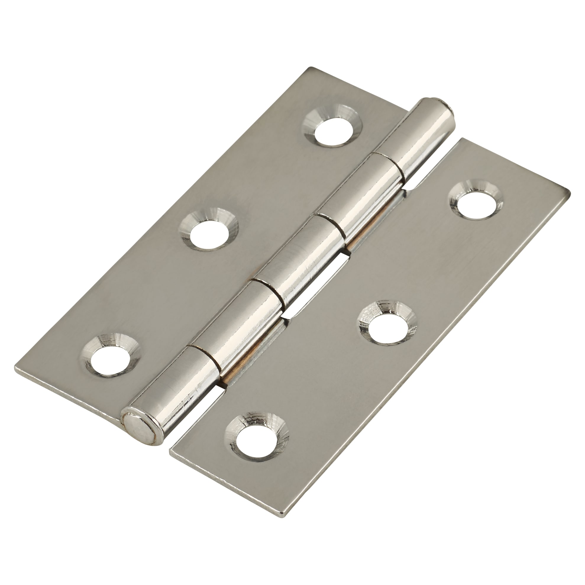 Steel Butt Door Hinge - 75 x 50mm - Zinc Plated - Pair - view 2