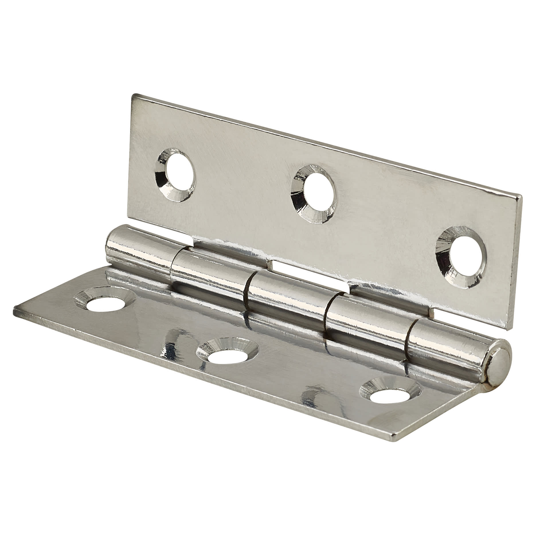 Steel Butt Door Hinge - 75 x 50mm - Zinc Plated - Pair - view 3
