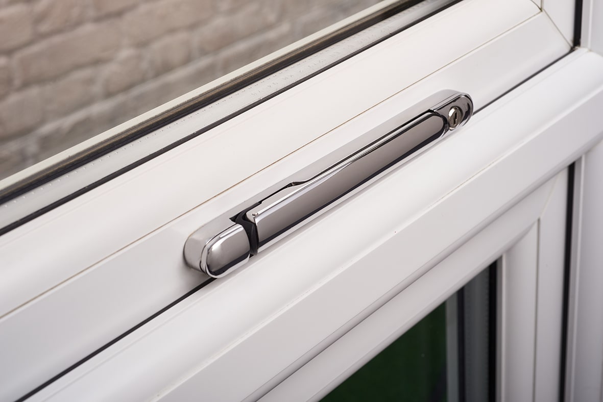 uPVC Inline Espagnolette Locking Multipoint Window Handle - 15mm Spindle - Dual - Pol Chrome - view 3