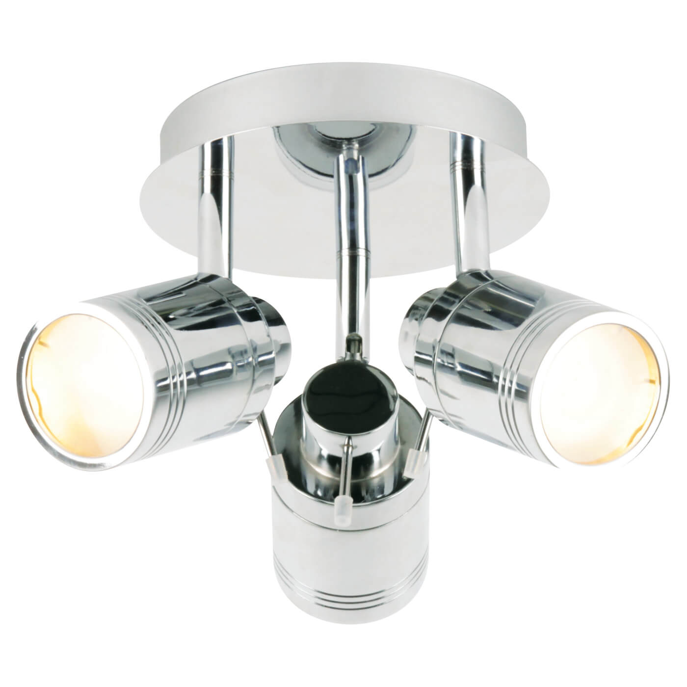 Forum Spa Scorpius 3 Light LED Bathroom Ceiling Spotlight - IP44 - Polished Chrome - view 2