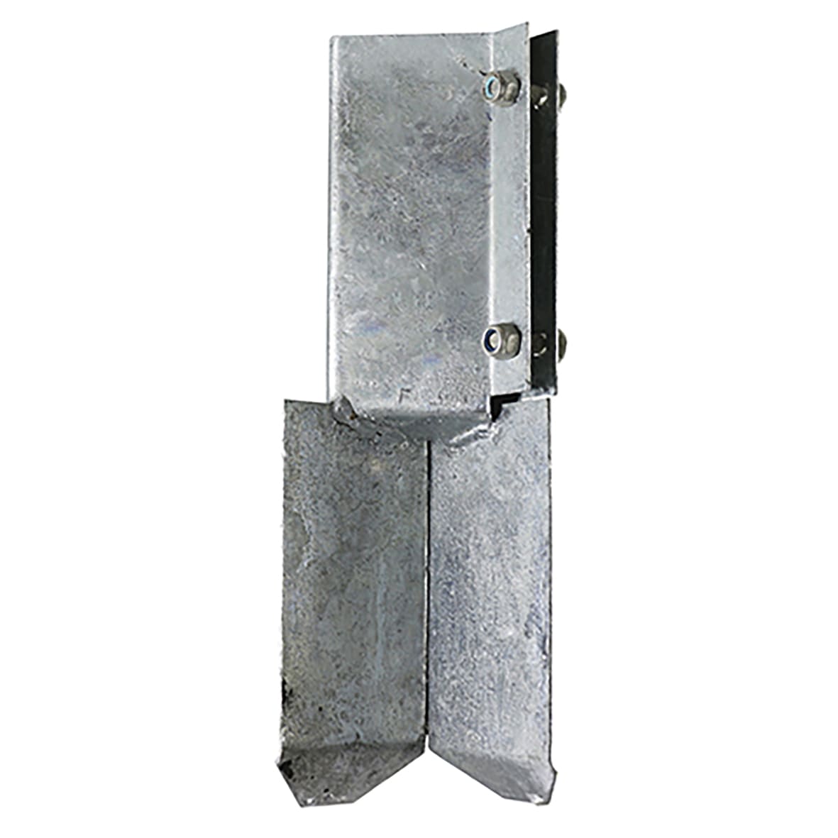 Concrete In Fence Post Shoe - Bolt Secure - 75 x 75mm - Galvanised - view 2