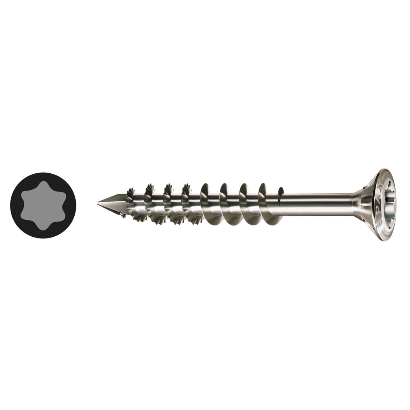 T-Star Plus Facade Torx Countersunk Wood Screws with Cut Point - 5.0 x 60mm - Pack of 100 - view 2