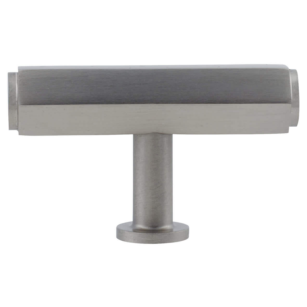 Vesper Hex 14mm T-Bar Cabinet Knob - 55 x 33mm - Satin Nickel - view 2