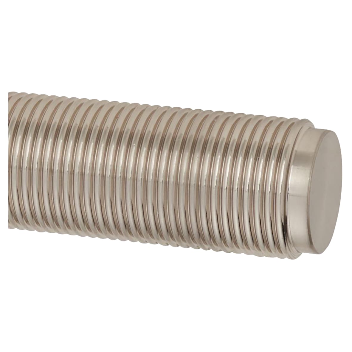 Satin Nickel Reeded Door Handles on Round Rose - Lily Range - view 3