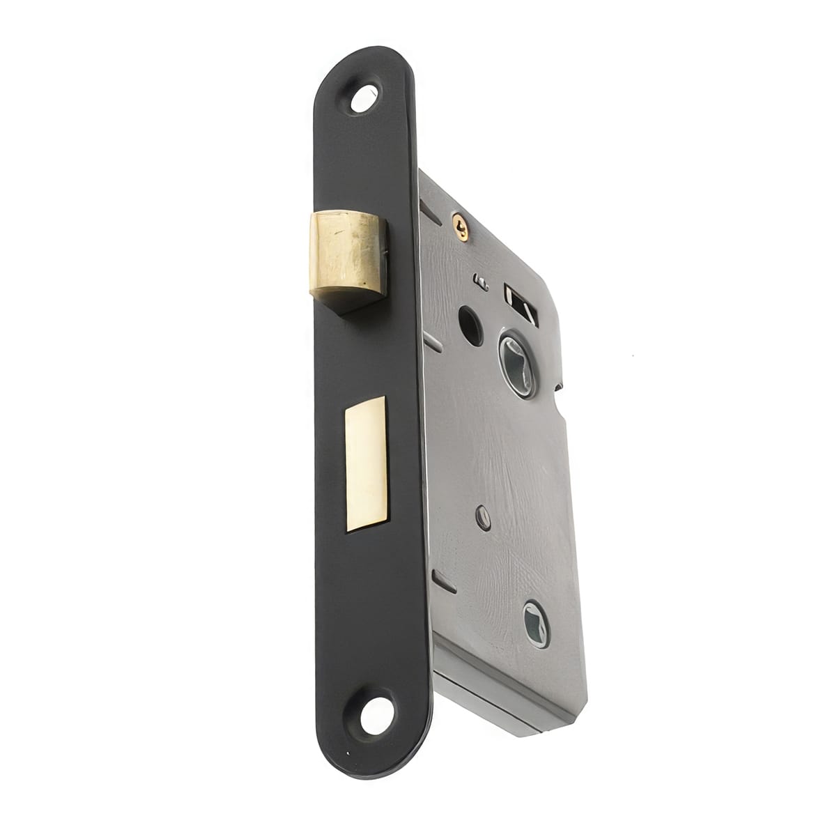 Polished Nickel Fire Rated Door Handles on Round Knurled Rose - Westminster Range - view 2