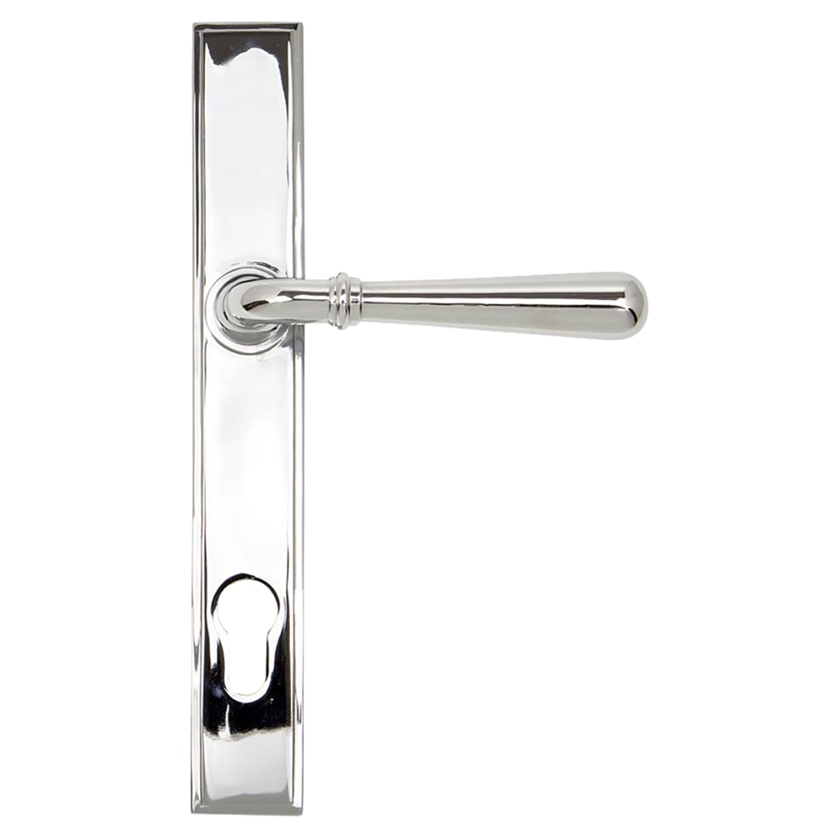 Newbury Polished Chrome uPVC Slimline Multipoint Door Handles - 92mm c/c - view 2