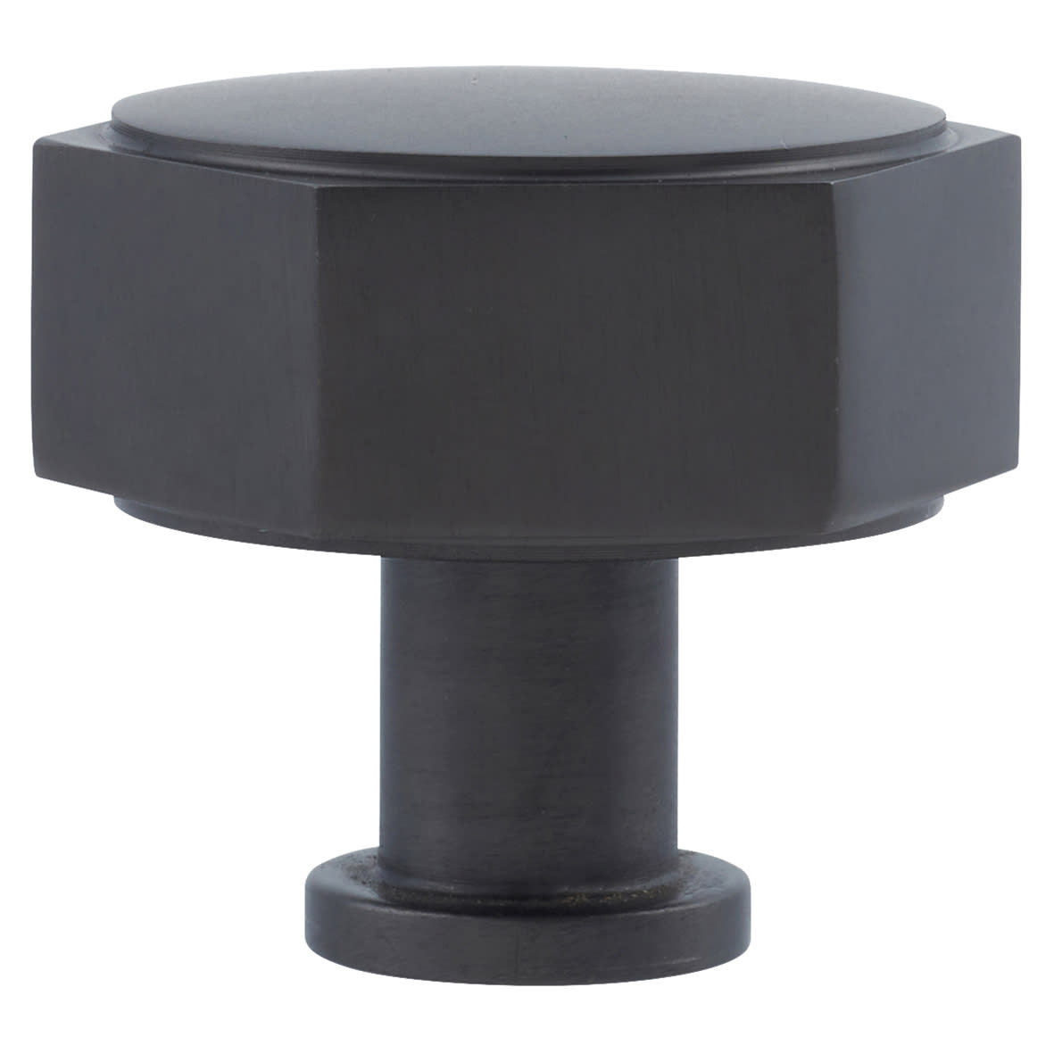 Vesper Hex Cabinet Knob - 40mm Diameter - Dark Bronze - view 2