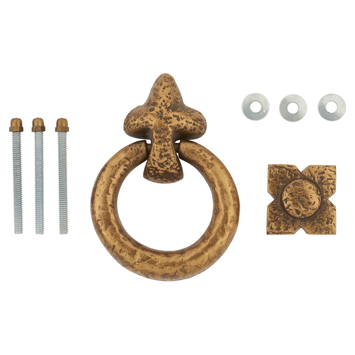 Ring Door Knocker - Antique Bronze - 130 x 95mm - view 5