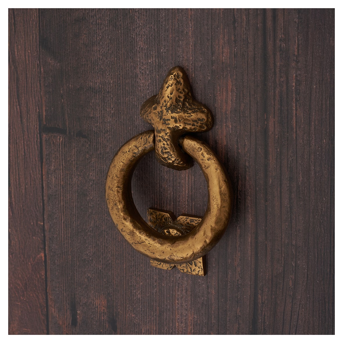 Ring Door Knocker - Antique Bronze - 130 x 95mm - view 6