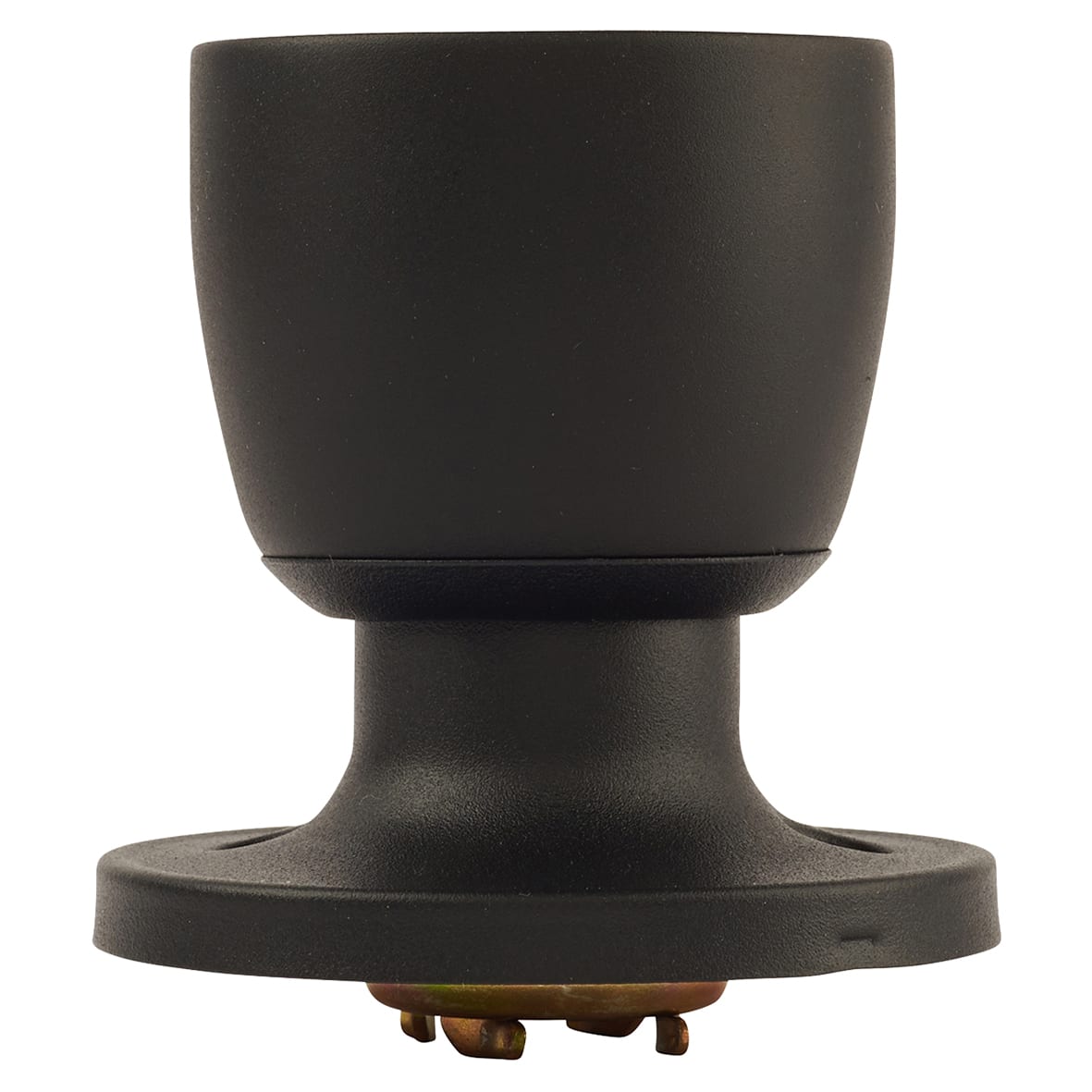 Matt Black Hotel Passage Mortice Door Knobset - 60mm Rose Diameter - view 5
