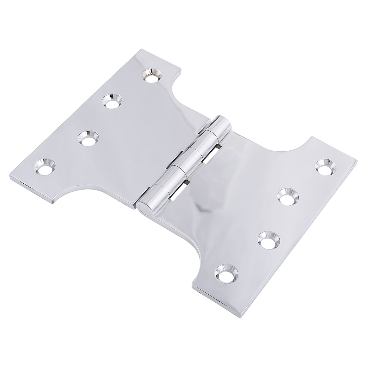 Parliament Hinge - 100 x 75 x 125mm - Polished Chrome - Pair - view 2