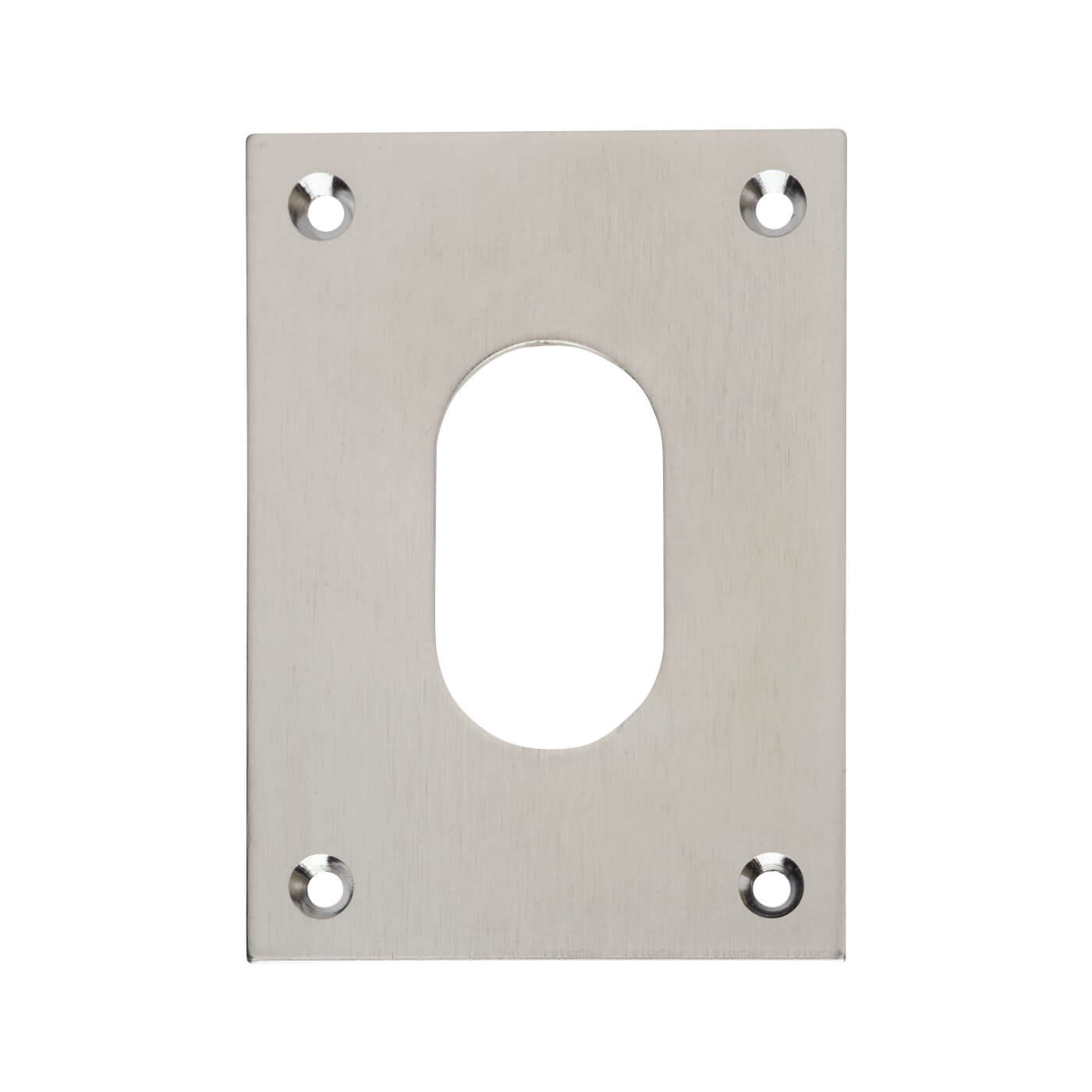 Jumbo Escutcheon - 65.5 x 47.6mm - Oval - Satin Chrome - view 2