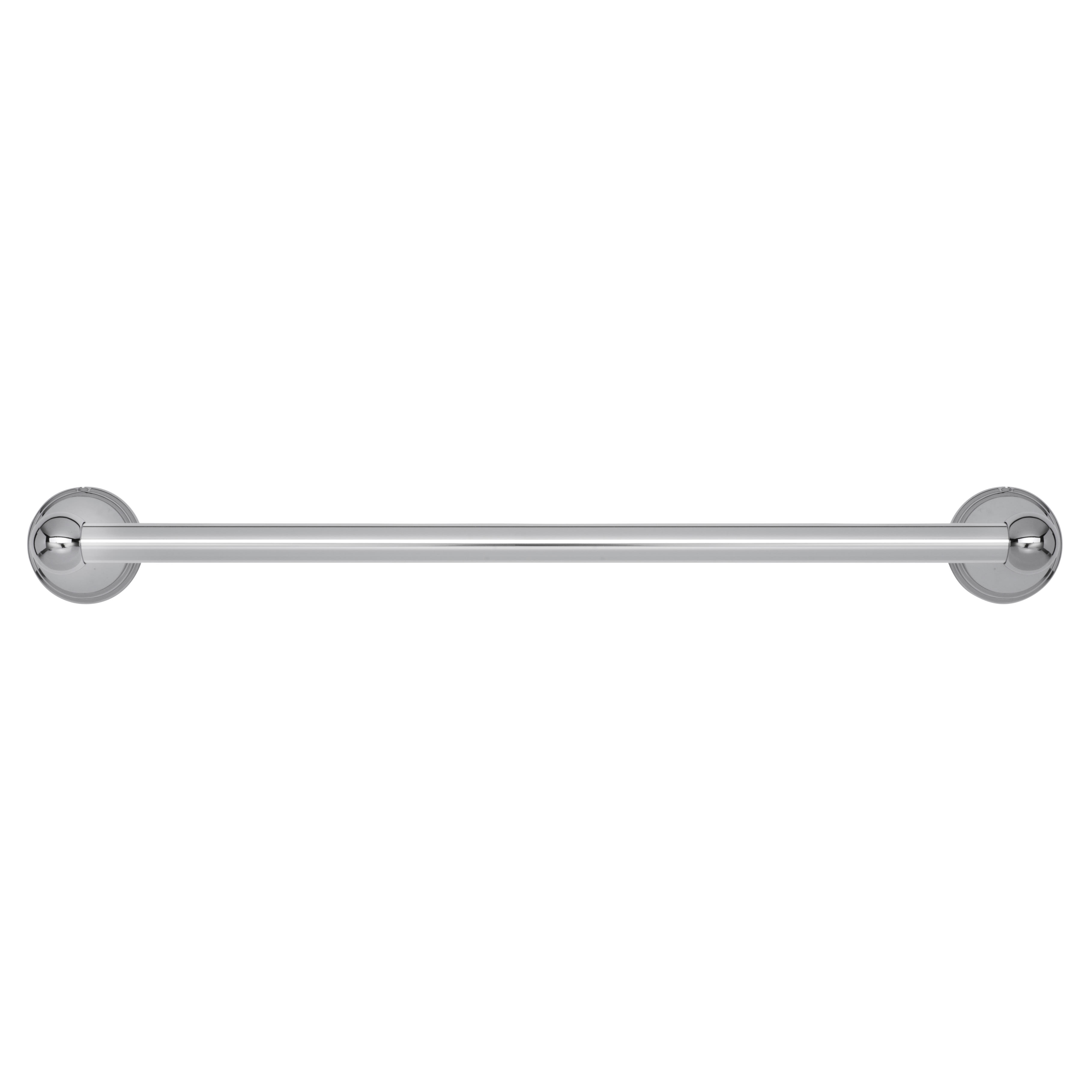 Westminster Round Towel Rail - 57 x 520 x 80mm - Polished Chrome - view 2