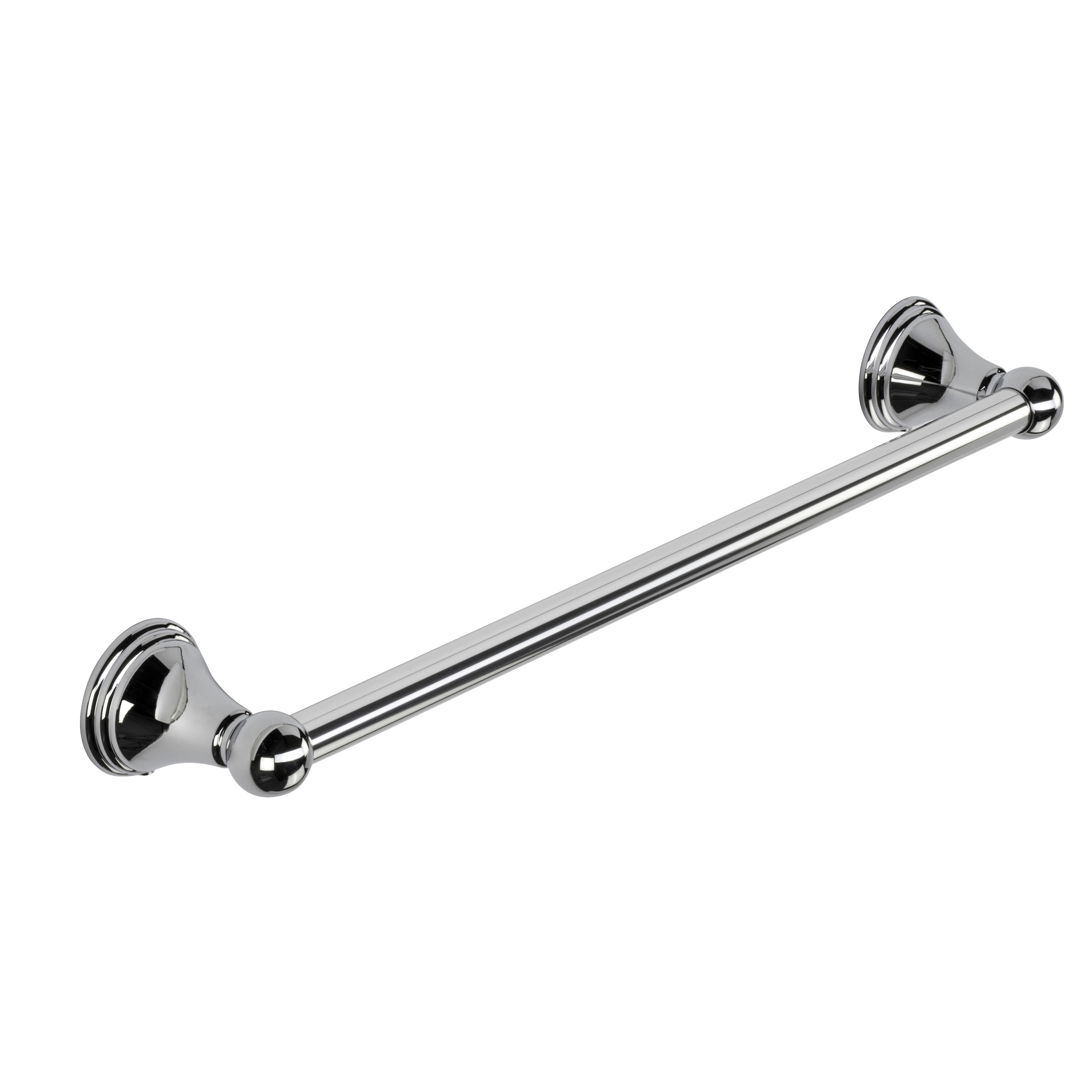 Westminster Round Towel Rail - 57 x 520 x 80mm - Polished Chrome - view 3