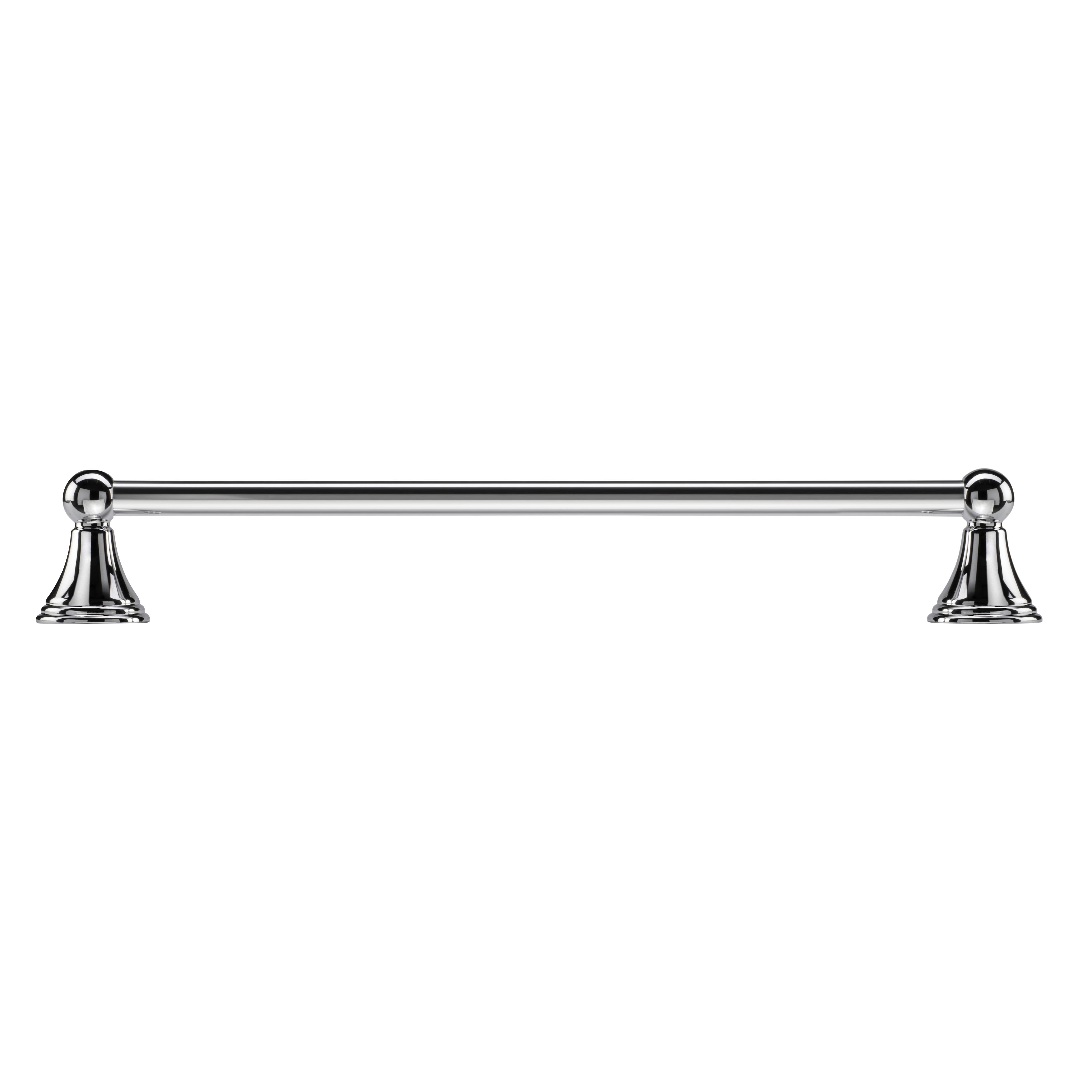 Westminster Round Towel Rail - 57 x 520 x 80mm - Polished Chrome - view 5