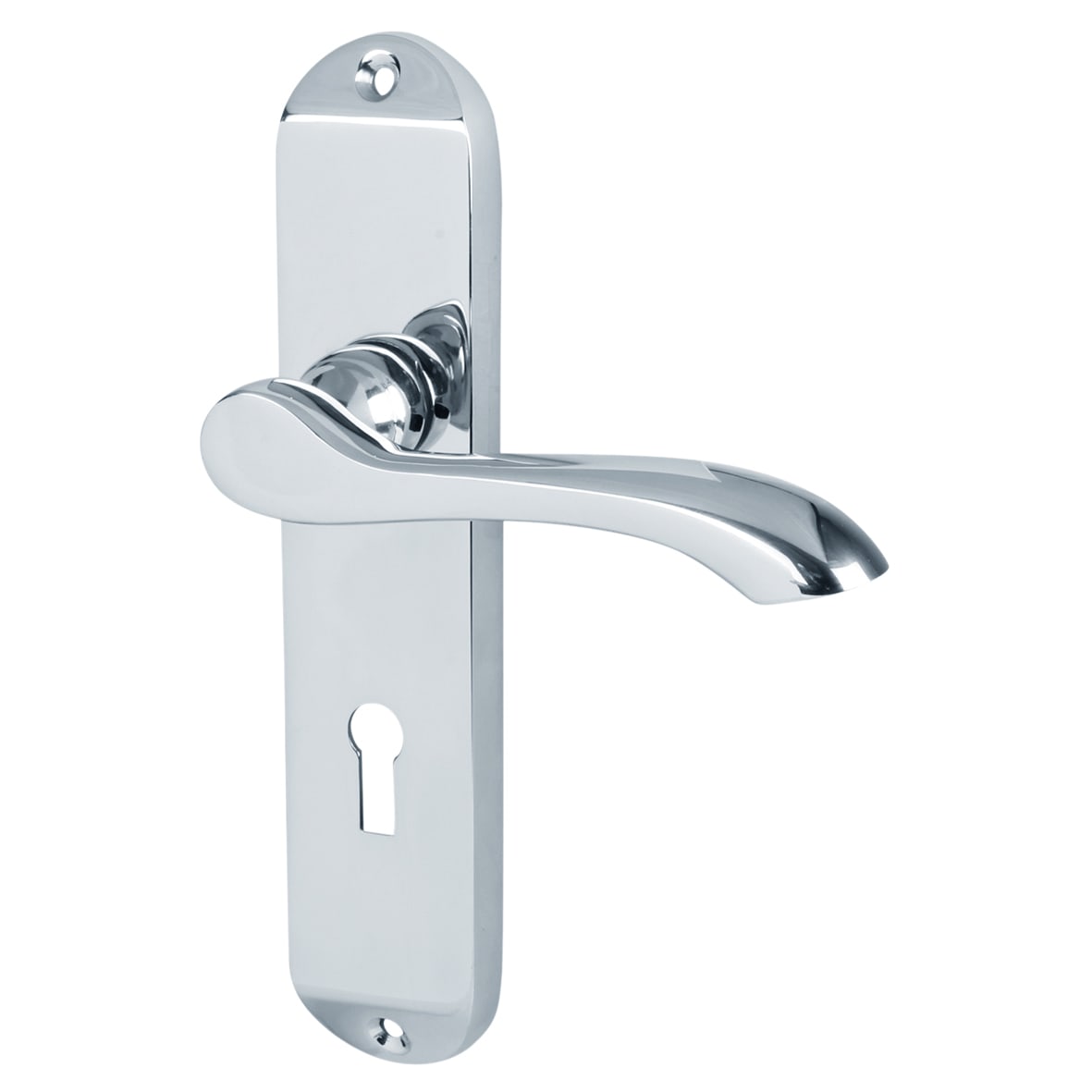Heavy Duty Tubular Latch - 150mm Case - 125mm Backset - Square - Matt Black - view 2