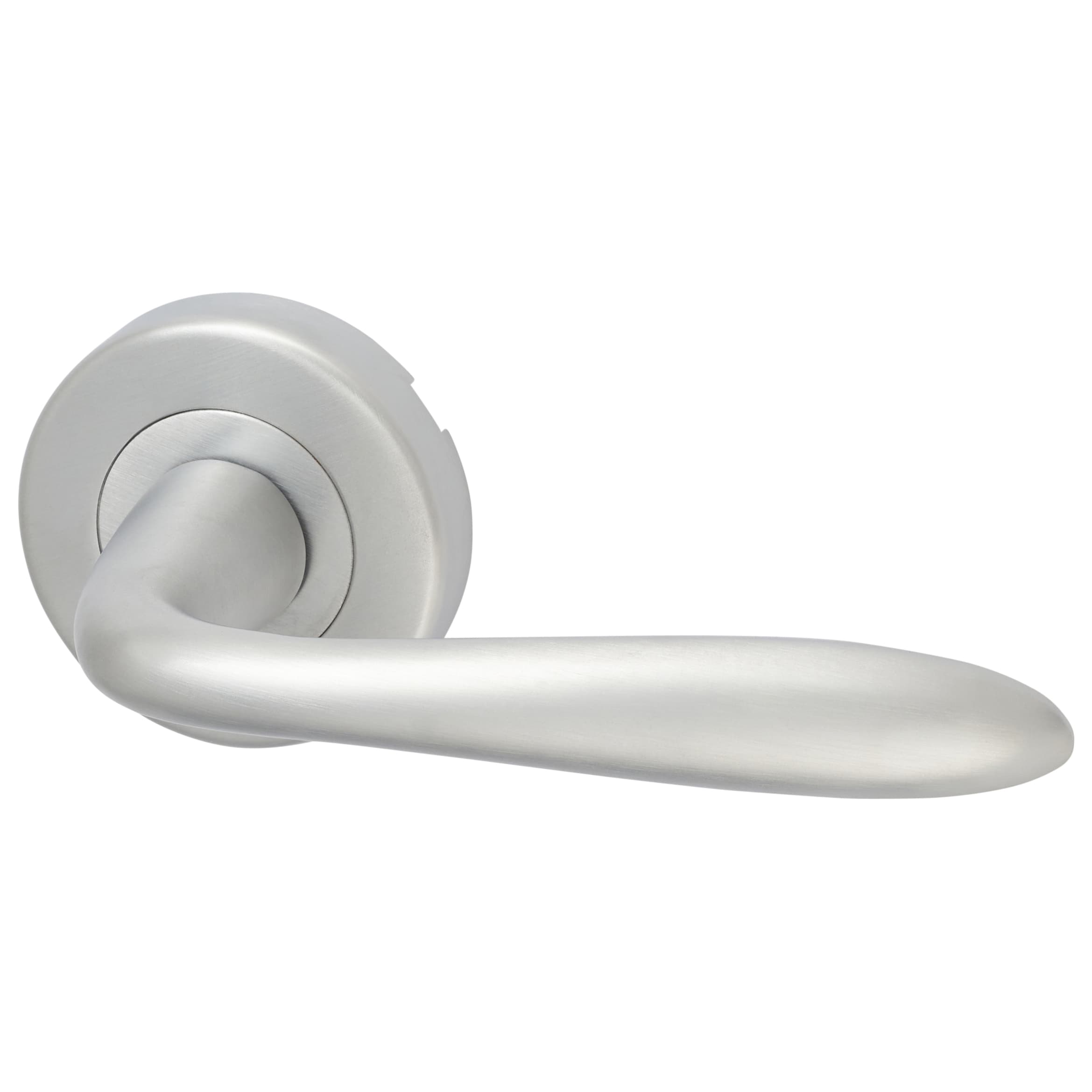 Marcus Satin Chrome Door Handles on Round Rose - Sutton Range - view 2