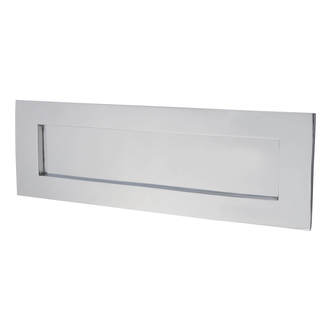 Letter Plate - 350 x 115mm - Polished Chrome - view 2