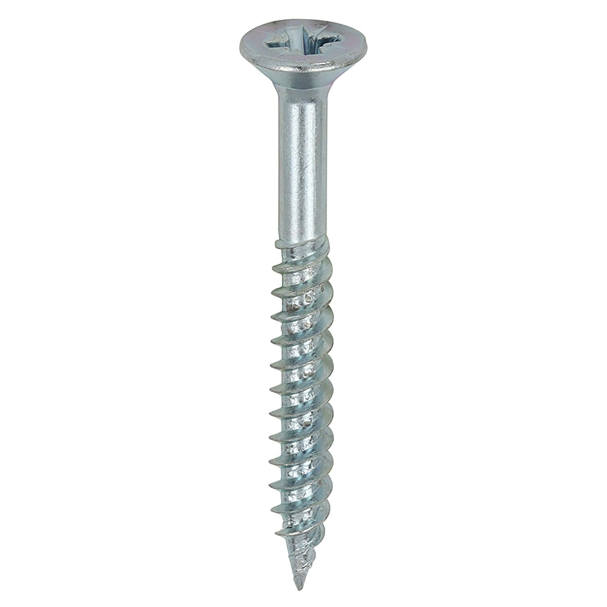 Twin Threaded Pozi Countersunk Wood Screws - 8 x 1 1/2" - Zinc Plated - Pack of 200 - view 3