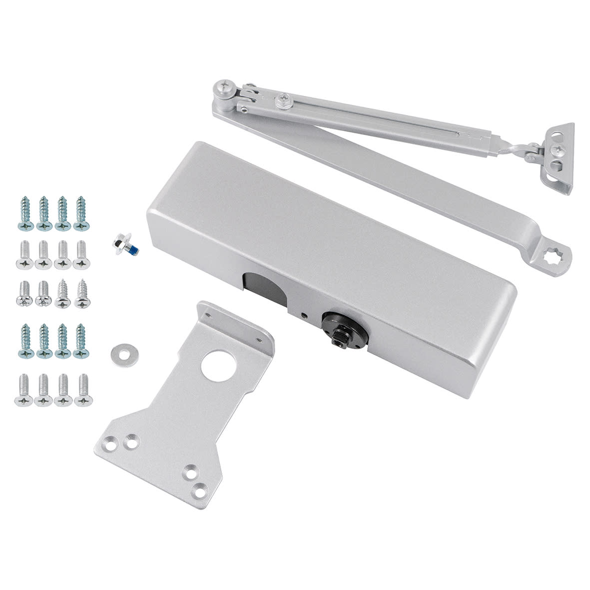 93 Series Overhead Fire Door Closer - Power Size 2-4 - Push/Pull Mounting - Silver - view 2