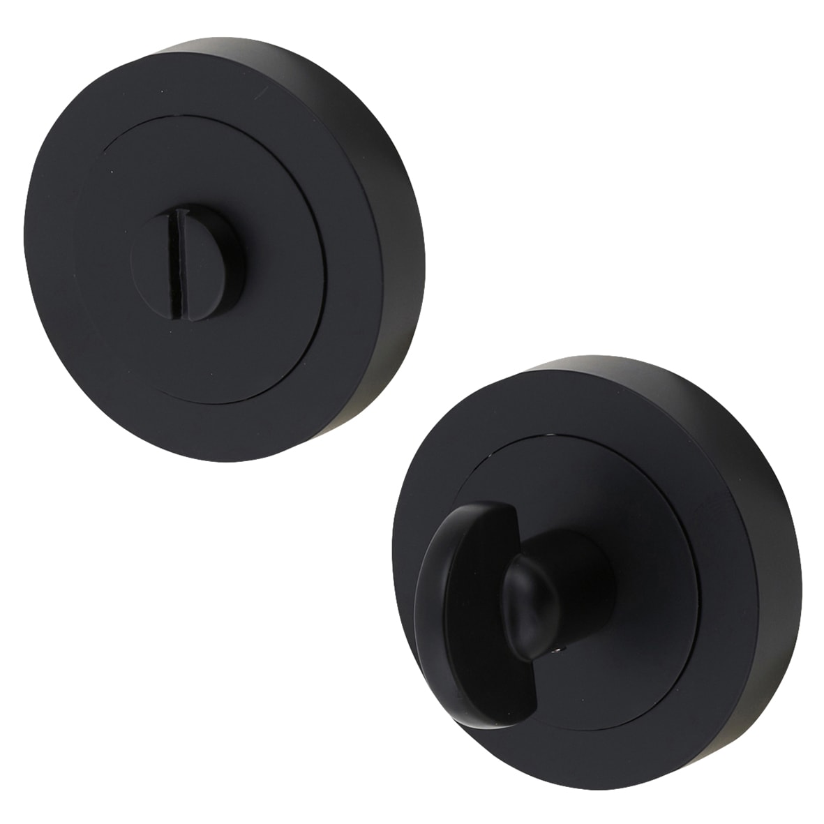 Brass Bathroom Turn & Release & Deadbolt Ultimate Kit - Matt Black - view 2