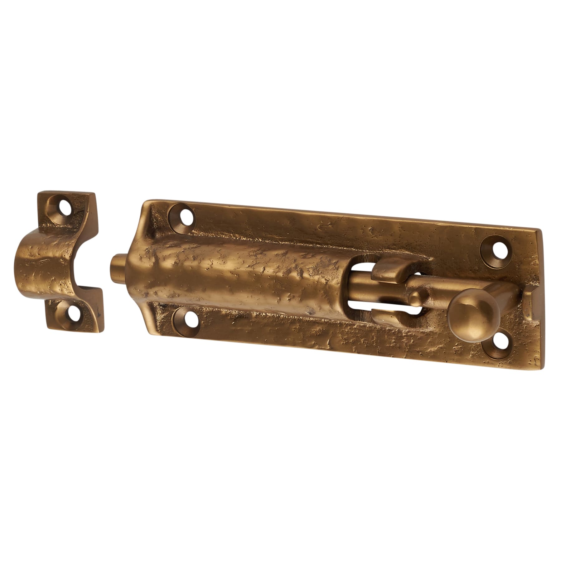 Antique Bronze Straight Barrel Bolt - Tudor Range - 101 x 38mm - view 3