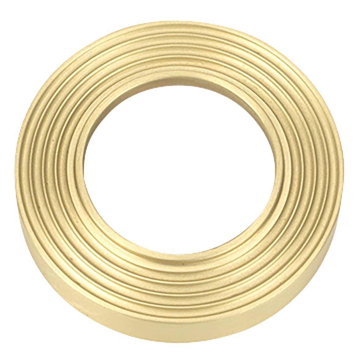 Satin Brass Door Handles on Round Beehive Rose - Newbury Range - view 3