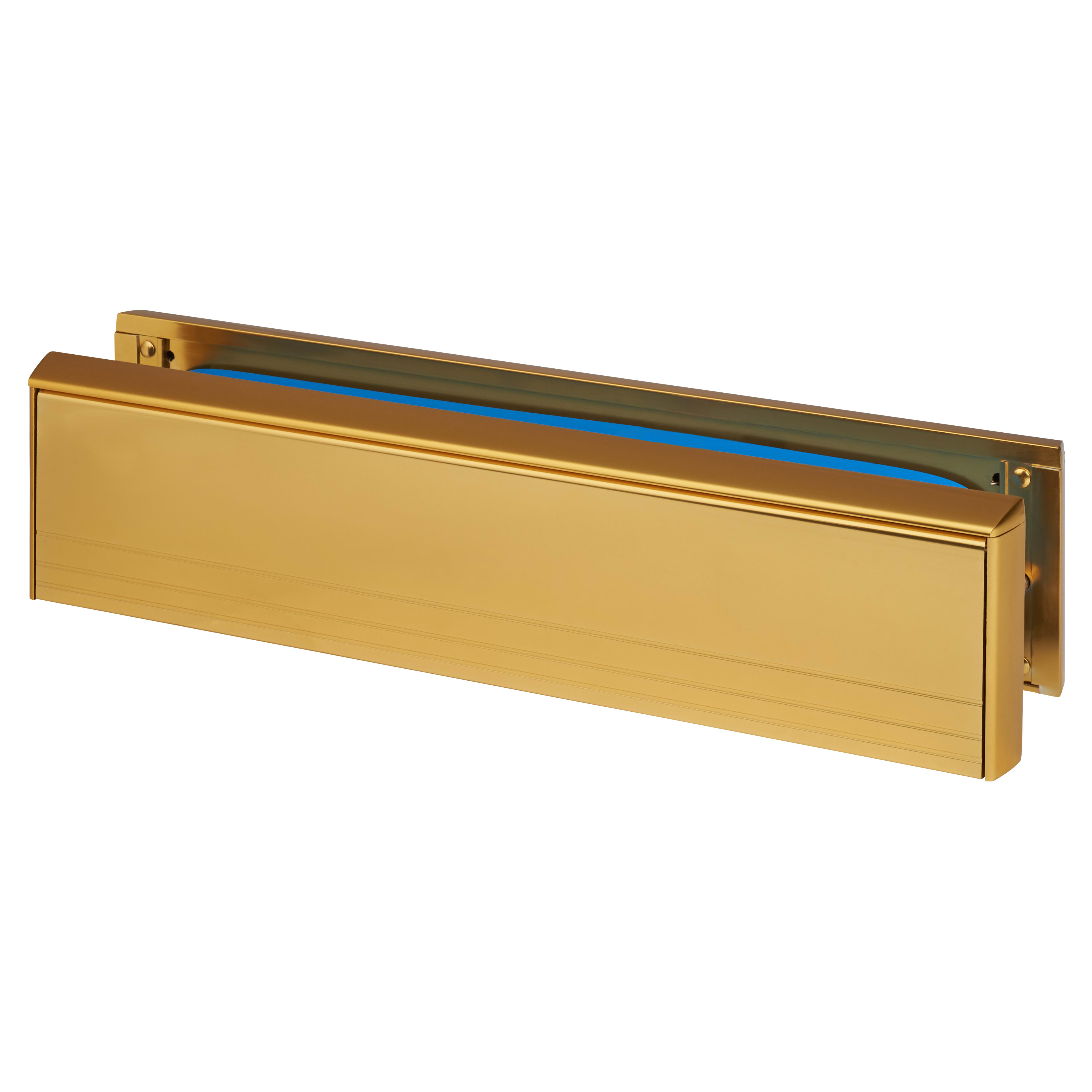 Firemaster Intumescent Letter Plate - Fire Rated - 304 x 70mm - Gold - view 3