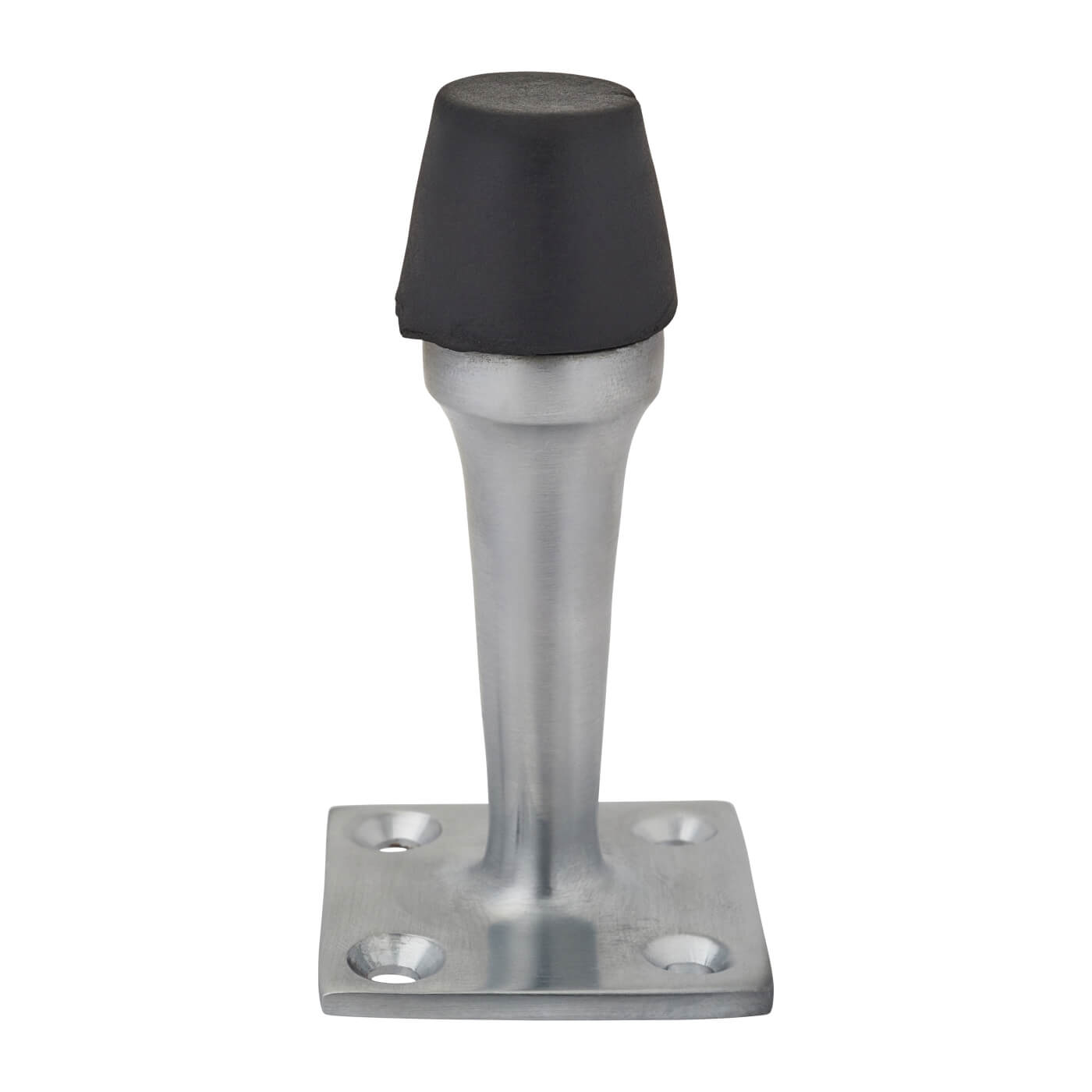 Square Base Projection Door Stop - 70mm Projection - Satin Chrome - view 3