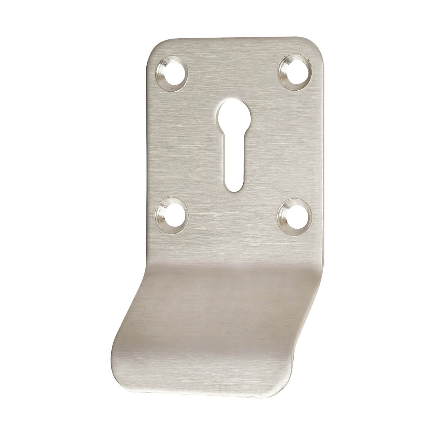 Satin Stainless Steel Keyhole Cylinder Pull - 92 x 43mm - view 2