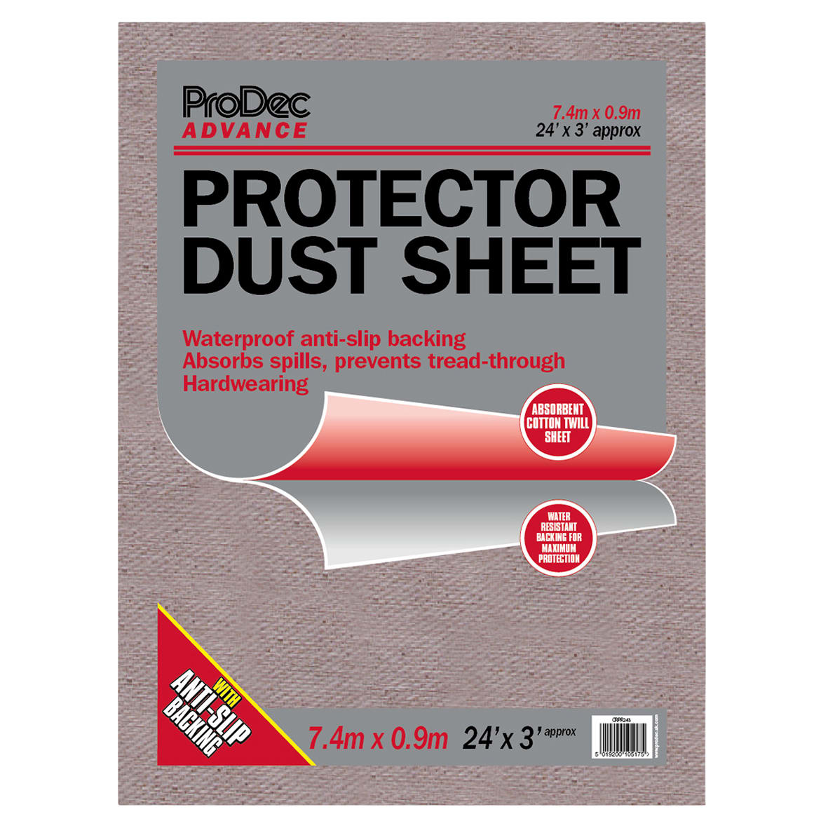 Protector Cotton Dust Sheet - 24' x 3 - view 2