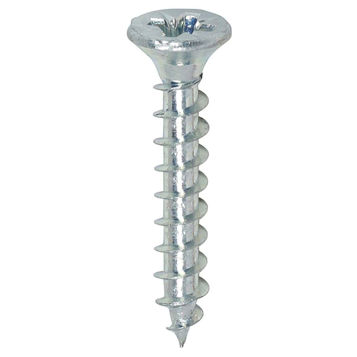 Solo Chippy Pozi Countersunk Wood Screws - 4.0 x 25mm - Zinc Plated - Pack of 200 - view 3
