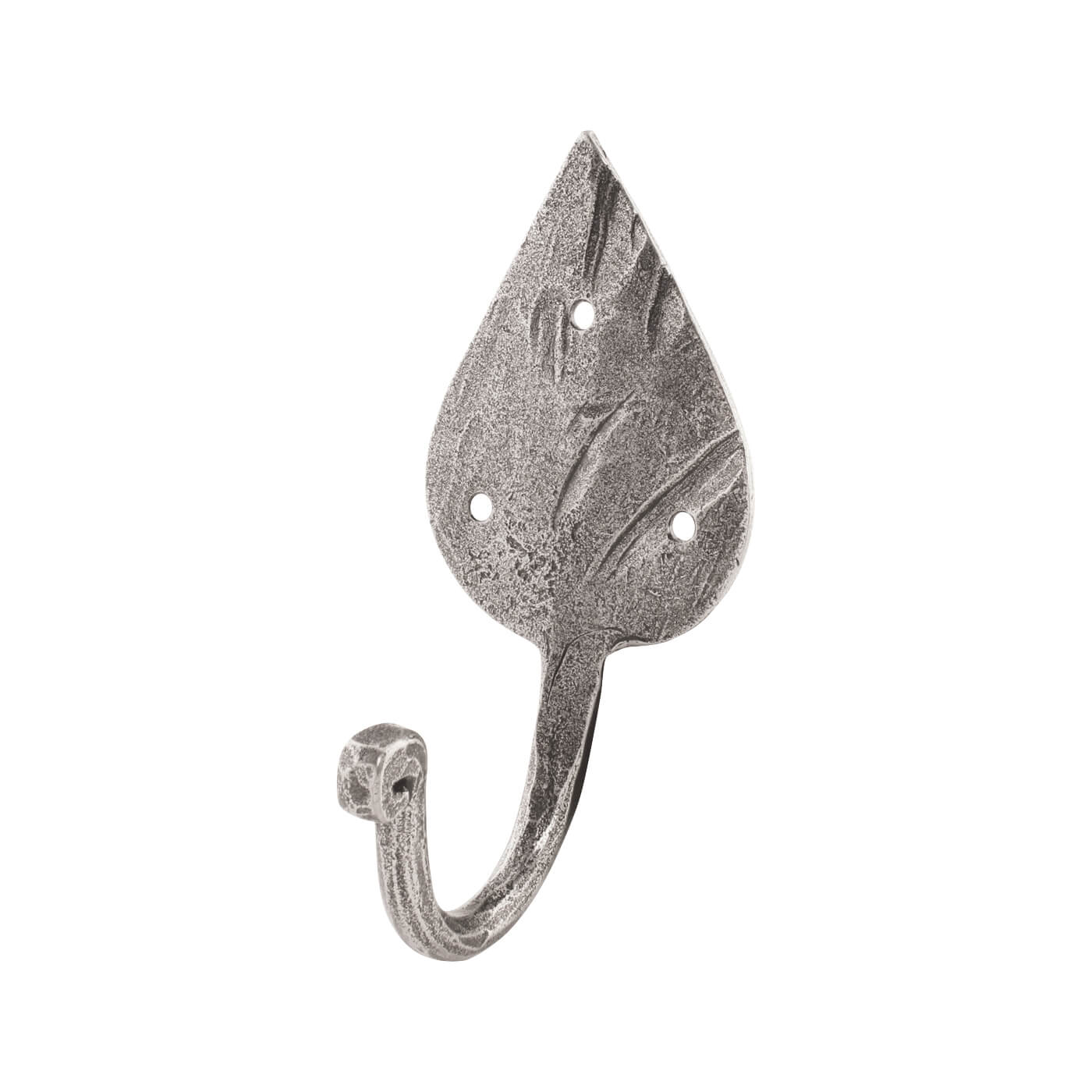 Gothic Single Coat Hook - 121 x 57mm - Pewter - view 2