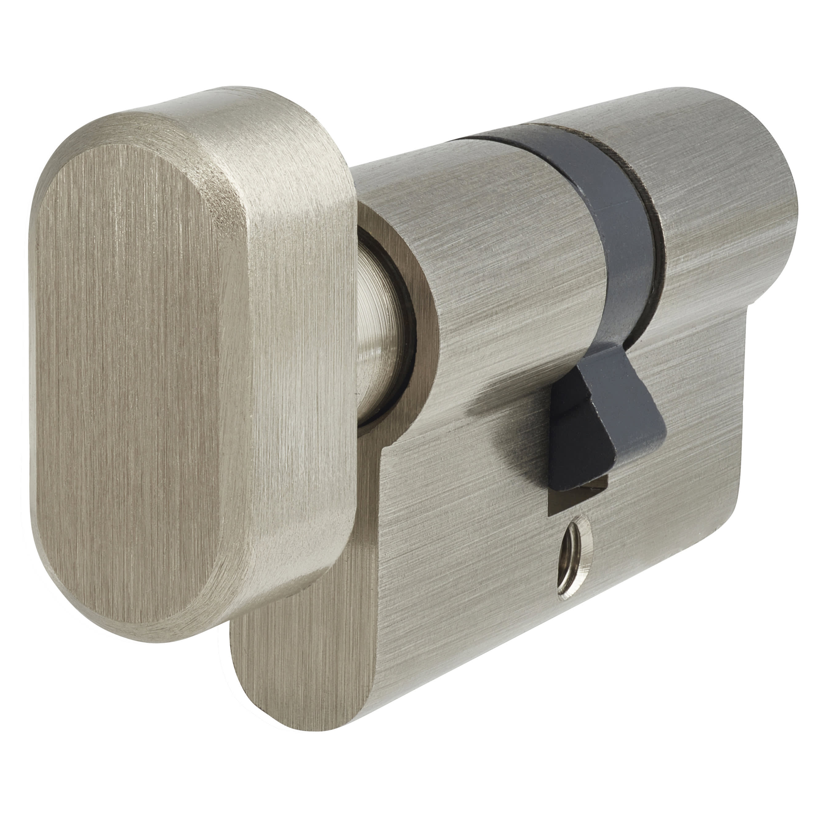 5 Pin 60mm Euro Thumbturn Cylinder - 30mm Turn + 30mm - Pol Nickel - Keyed to Differ - view 3