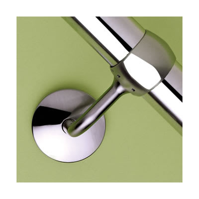 40mm Handrail System - Connecting Wall Bracket - Polished Chrome - view 2
