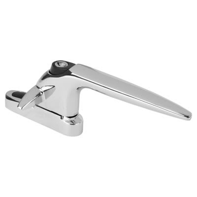 Sparta uPVC/Timber Cockspur Locking Window Handle - 21mm Nose Height - Right Hand - Chrome - view 2