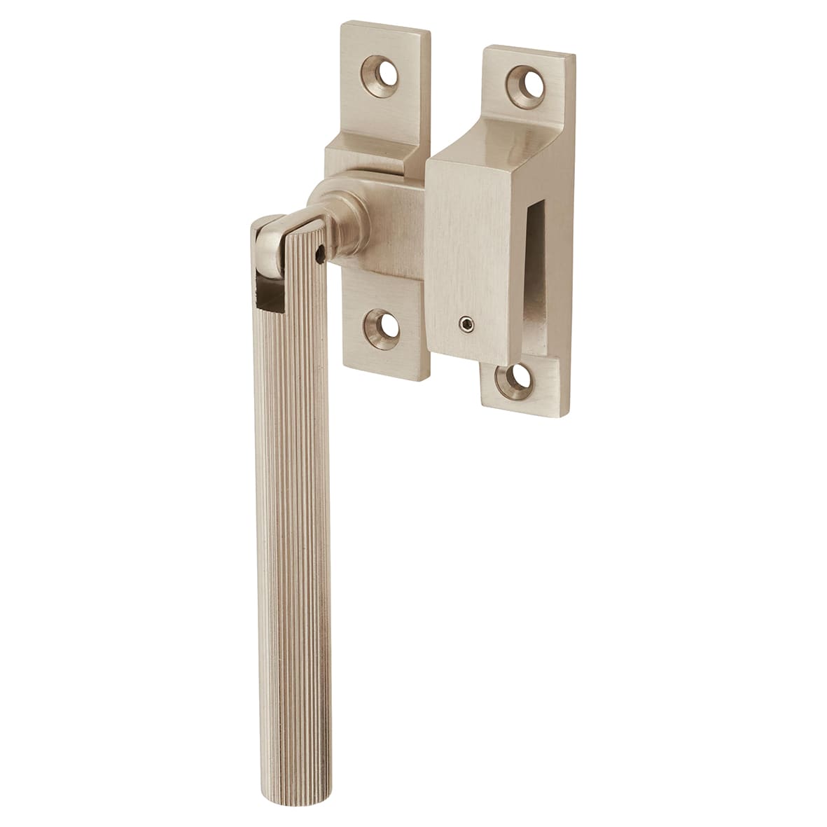 Aspen Lines Locking Mortice & Hook Plate Window Fastener - Reversible - Satin Nickel - view 2