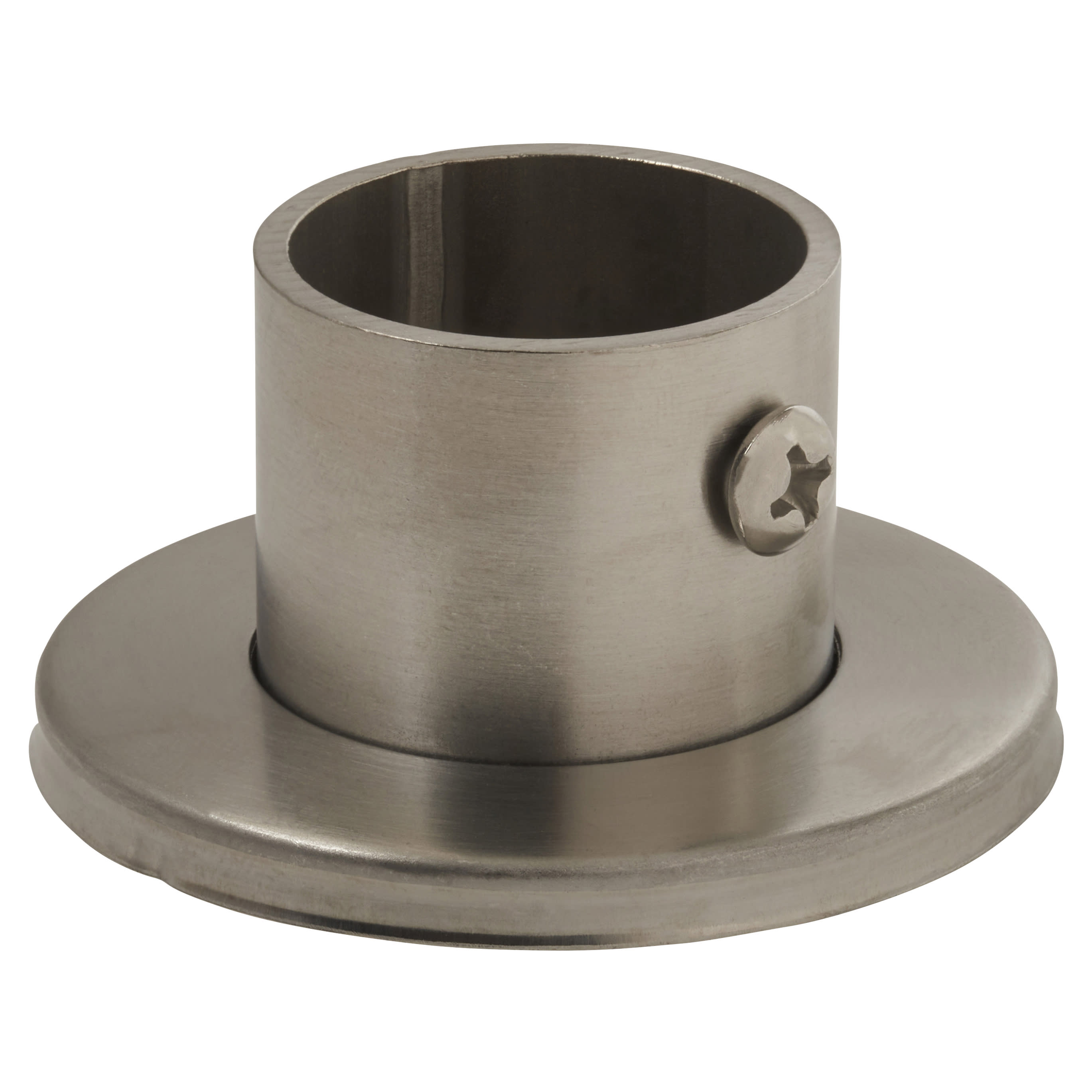 25mm Tube Hanging Rail End Socket - Brushed Stainless Steel - view 2