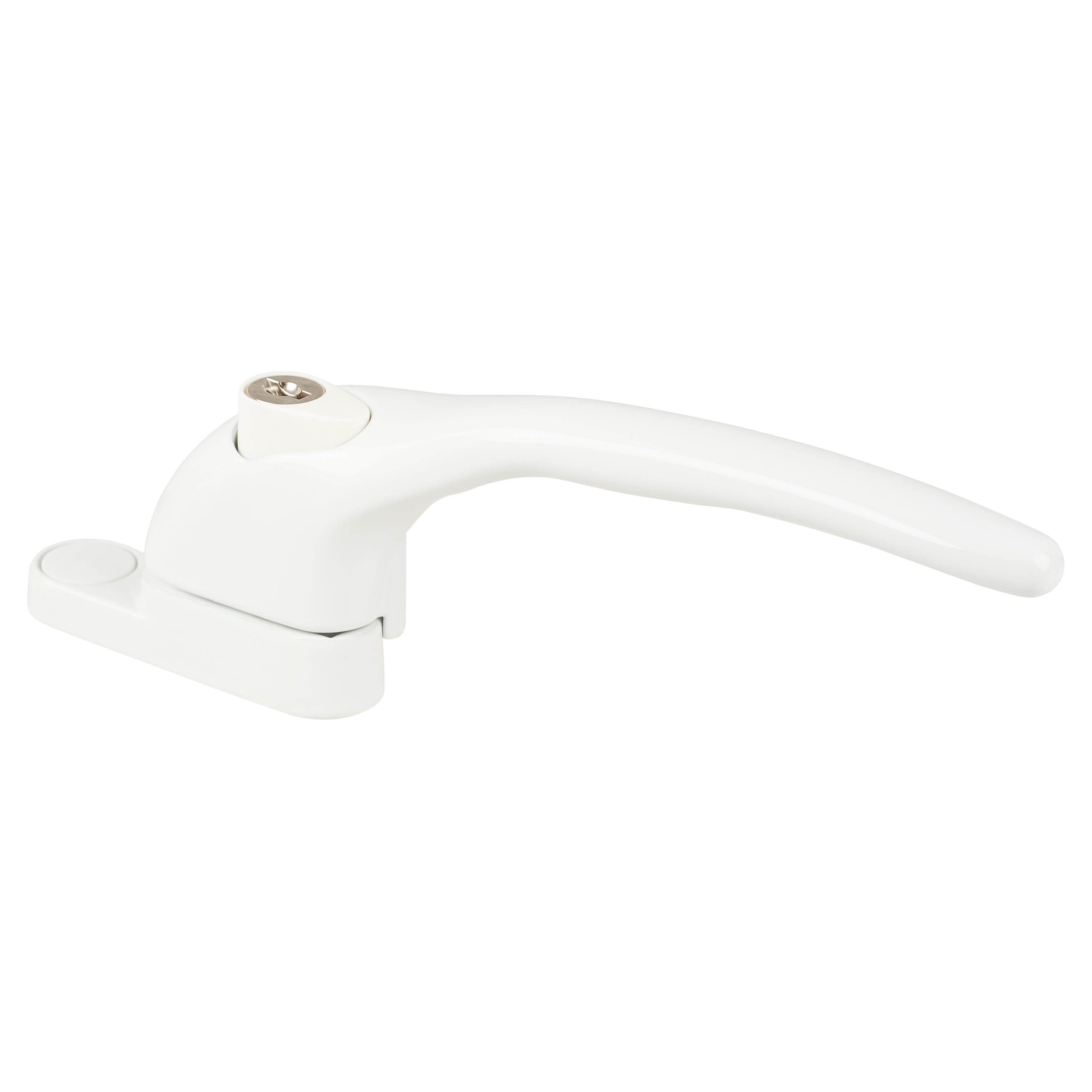 uPVC Offset Espagnolette Locking Multipoint Window Handle - Right Hand - White - view 2
