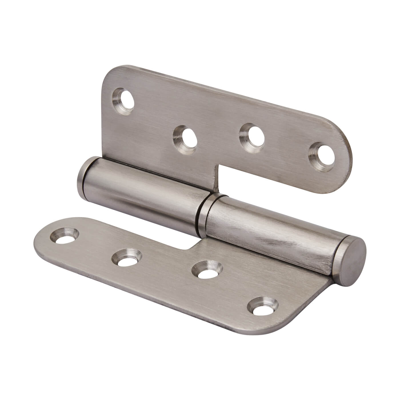 European Style Lift Off Butt Door Hinge - 100 x 89 x 3mm - Left Hand - Satin Stainless Steel - Pair - view 3