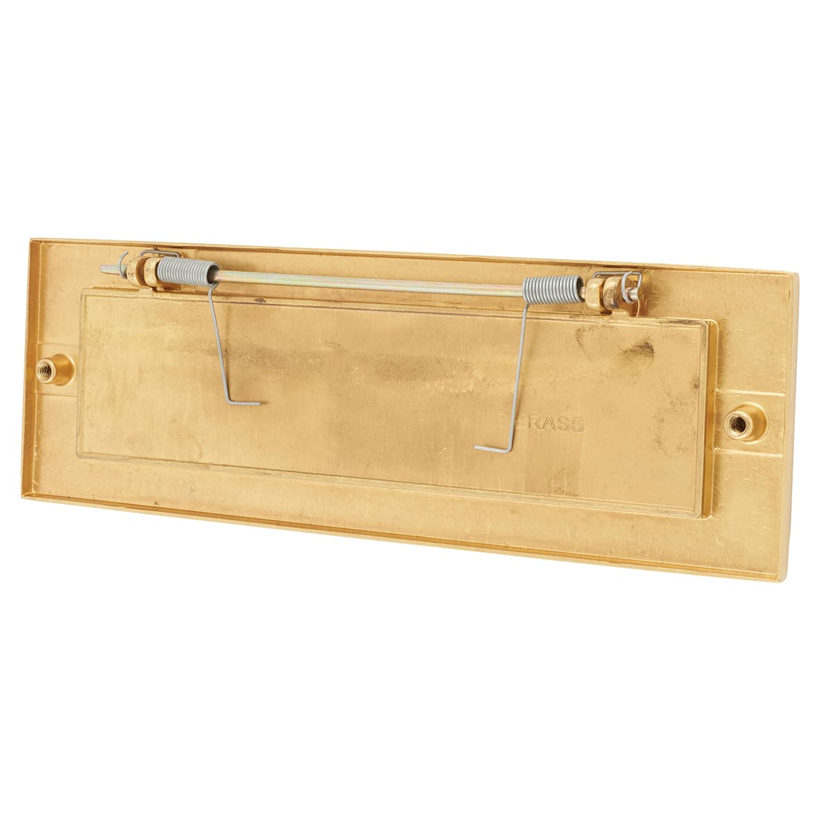 Marcus Letter Plate - 305 x 101mm - Satin Brass - view 3