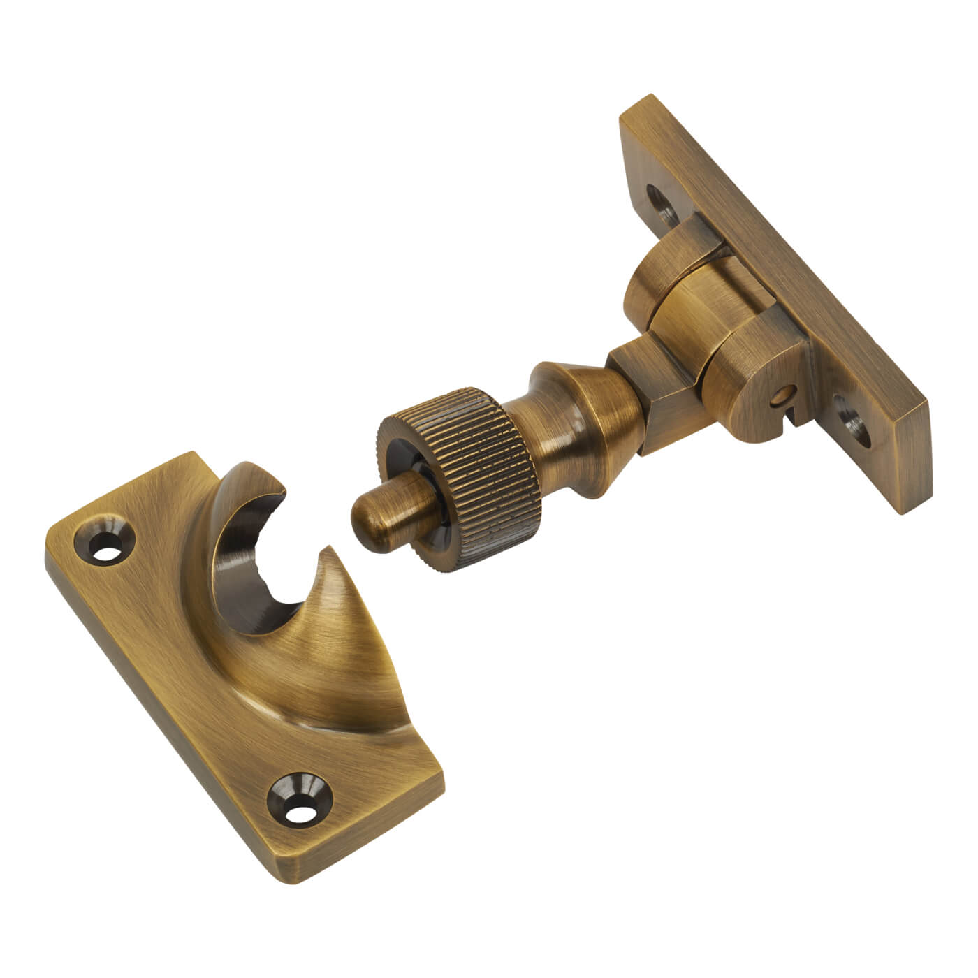 Marcus Heavy Duty Brighton Sash Window Fastener - 58 x 23mm - Antique Brass - view 3