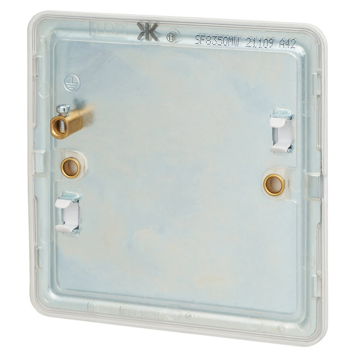 1 Gang Blank Plate - Matt White - view 2
