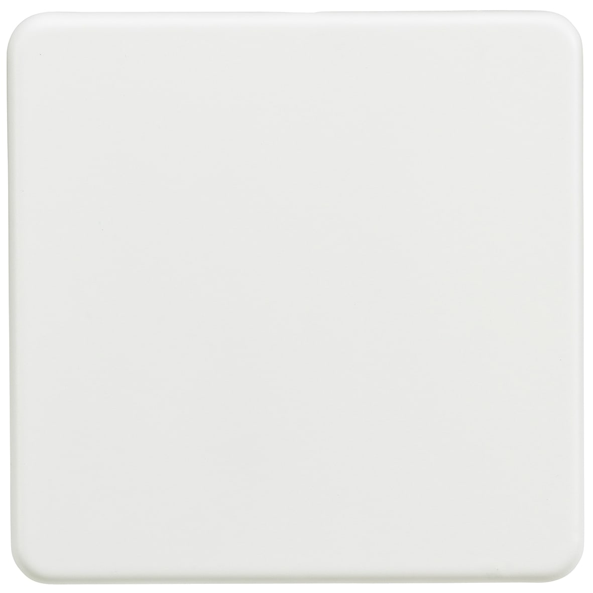 1 Gang Blank Plate - Matt White - view 3