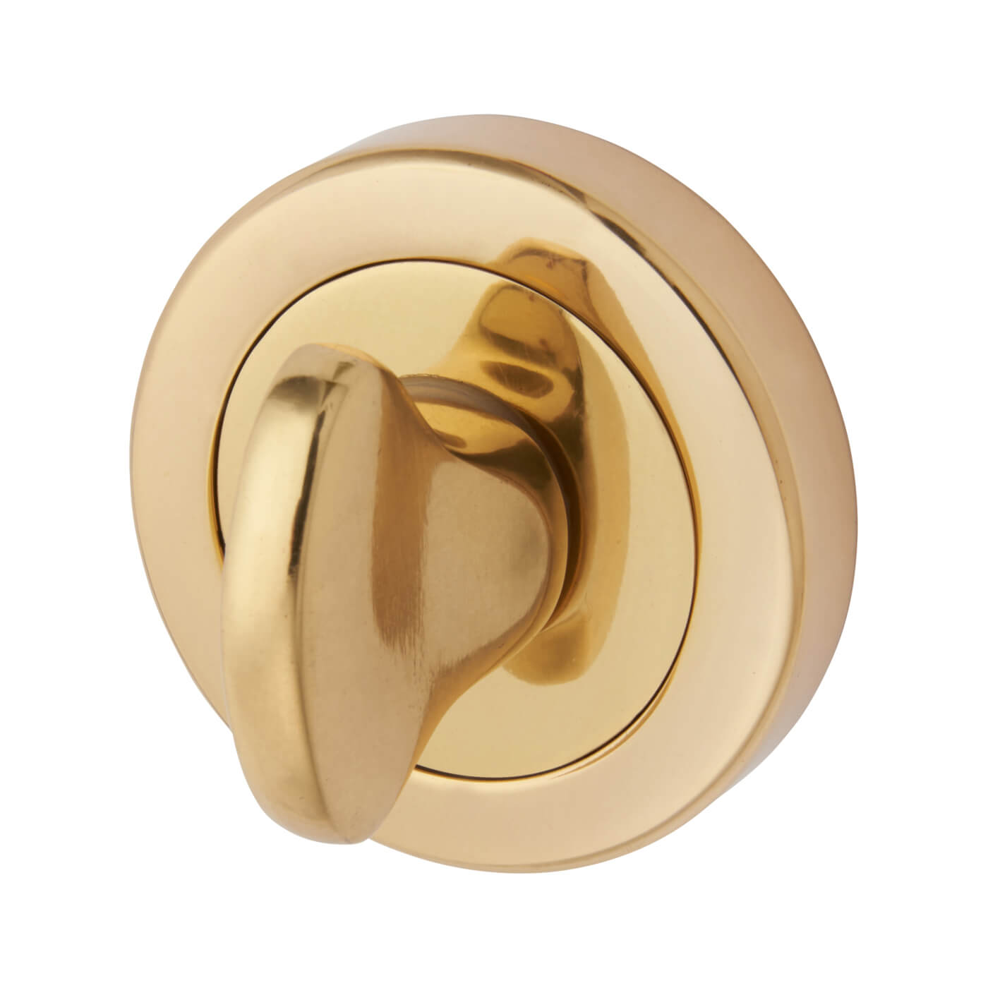 Bathroom Turn & Release - 48mm Diameter - Polished Brass - view 3