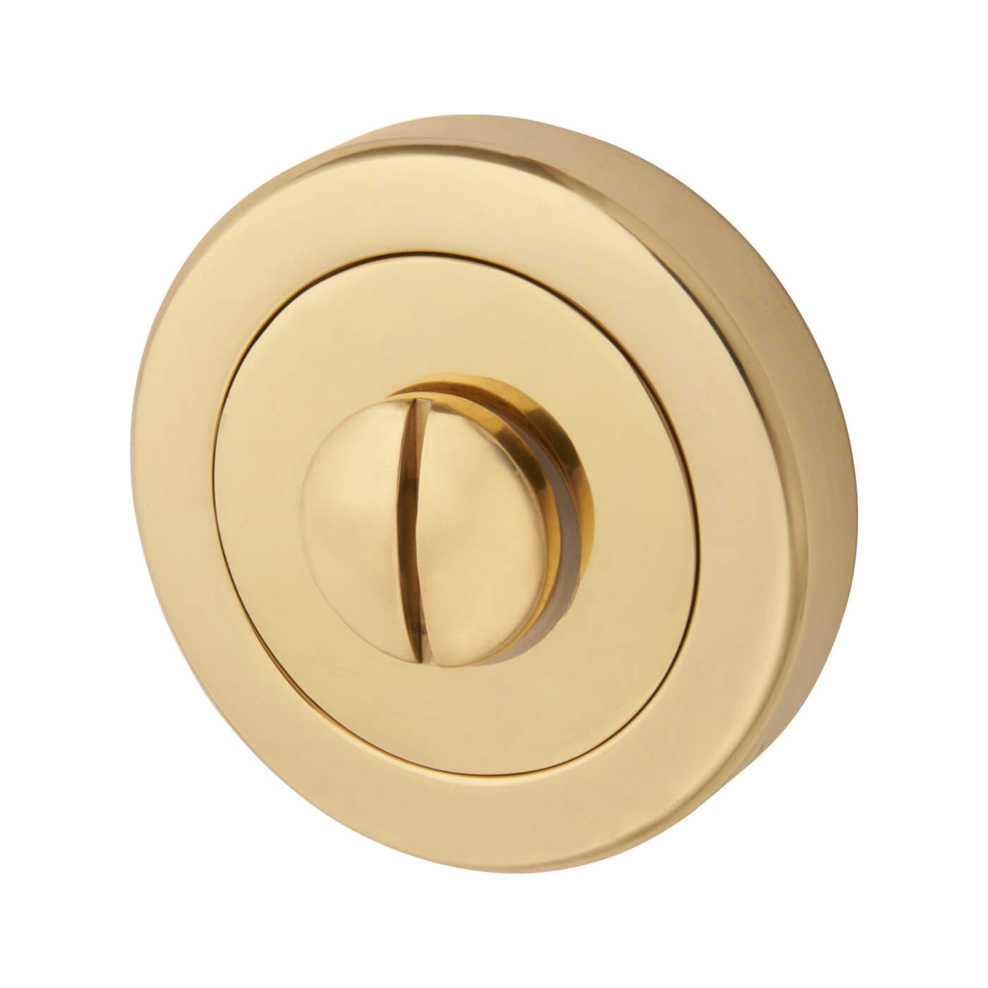 Bathroom Turn & Release - 48mm Diameter - Polished Brass - view 4
