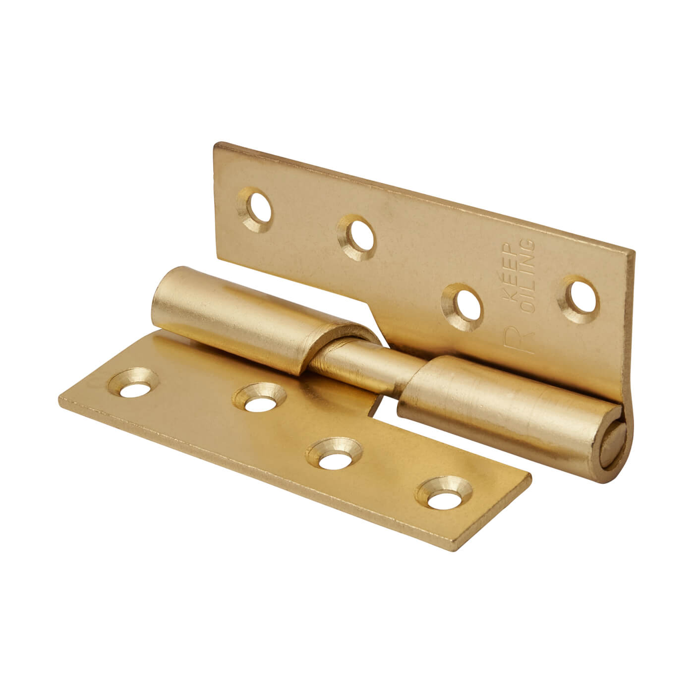 Rising Butt Door Hinge - 102 x 76 x 2mm - Right Hand - Electro Brass - Pair - view 3