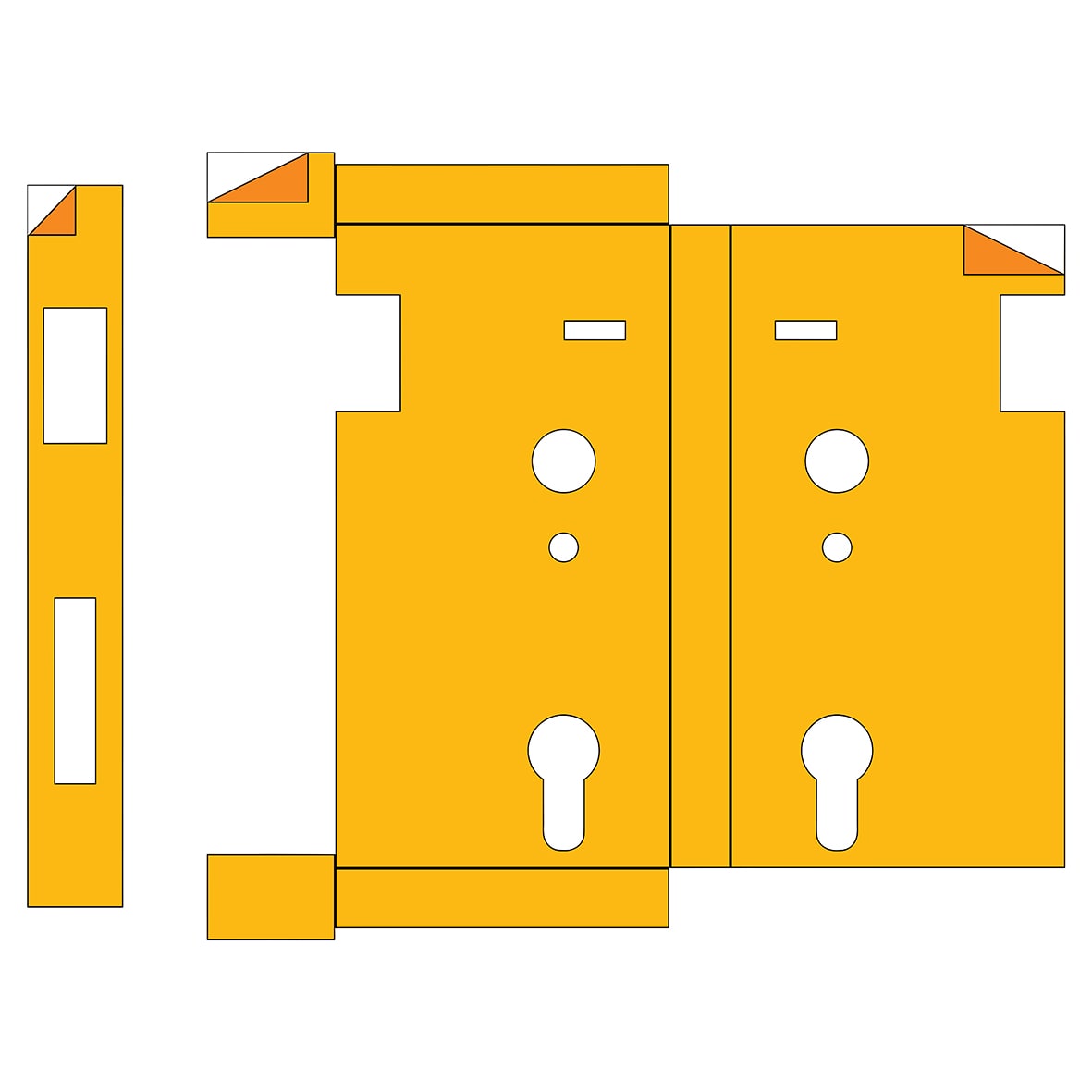 Borg BL5000/BL7000 Easicode Pro Series Lockcase Intumescent Pack - FD60 - view 2