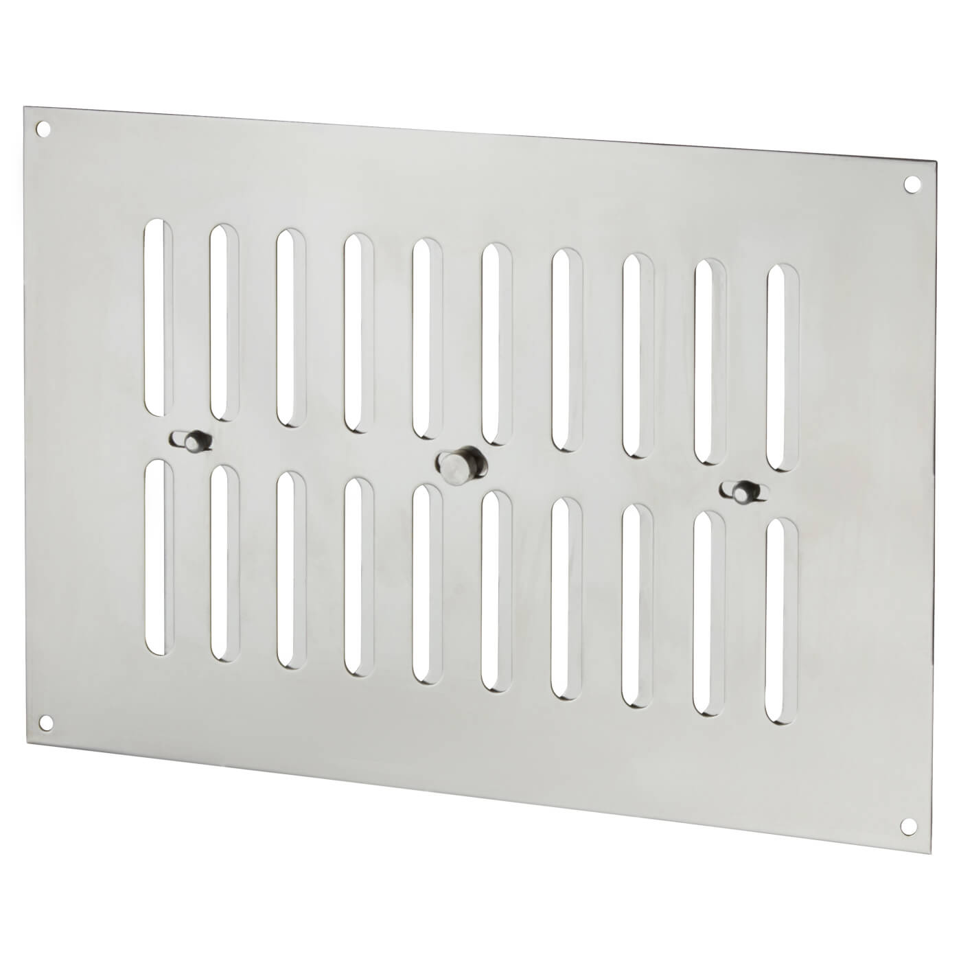 Hit & Miss Vent - 242 x 165mm - Polished Stainless Steel - view 2