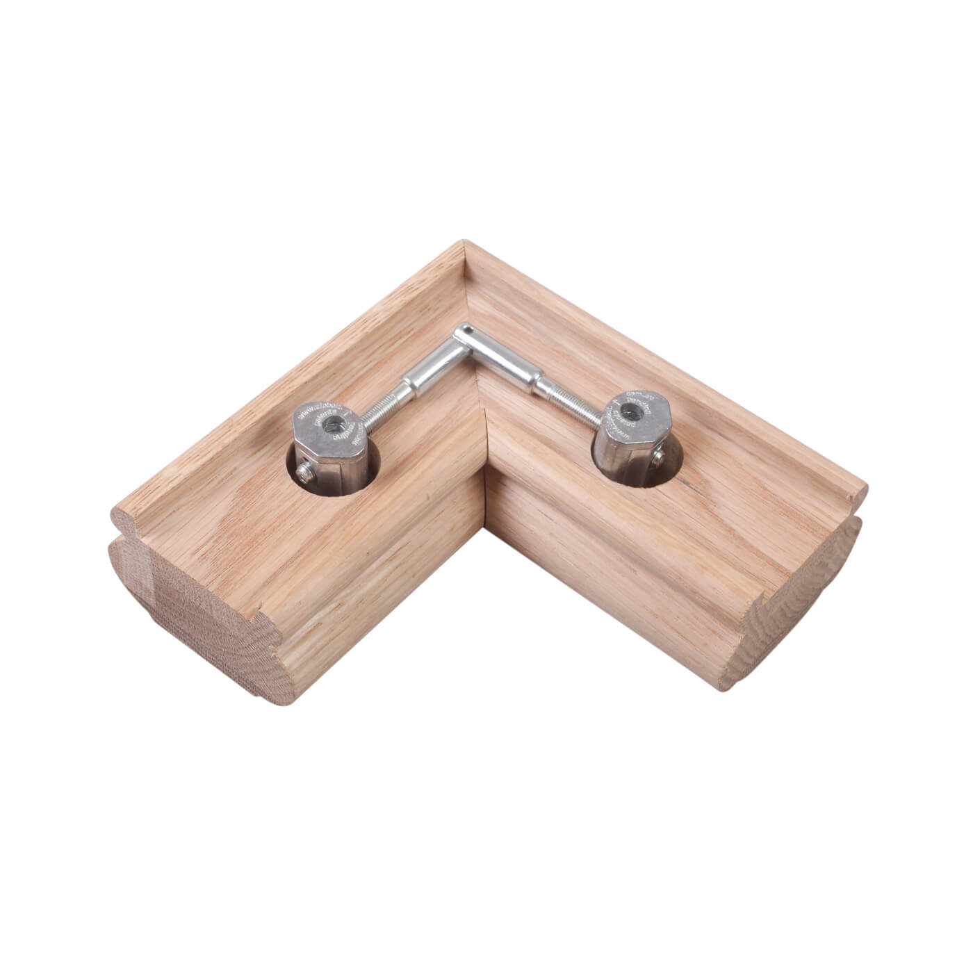 600 Full Mitre Stair Handrail Connector - 8 x 135mm - view 3